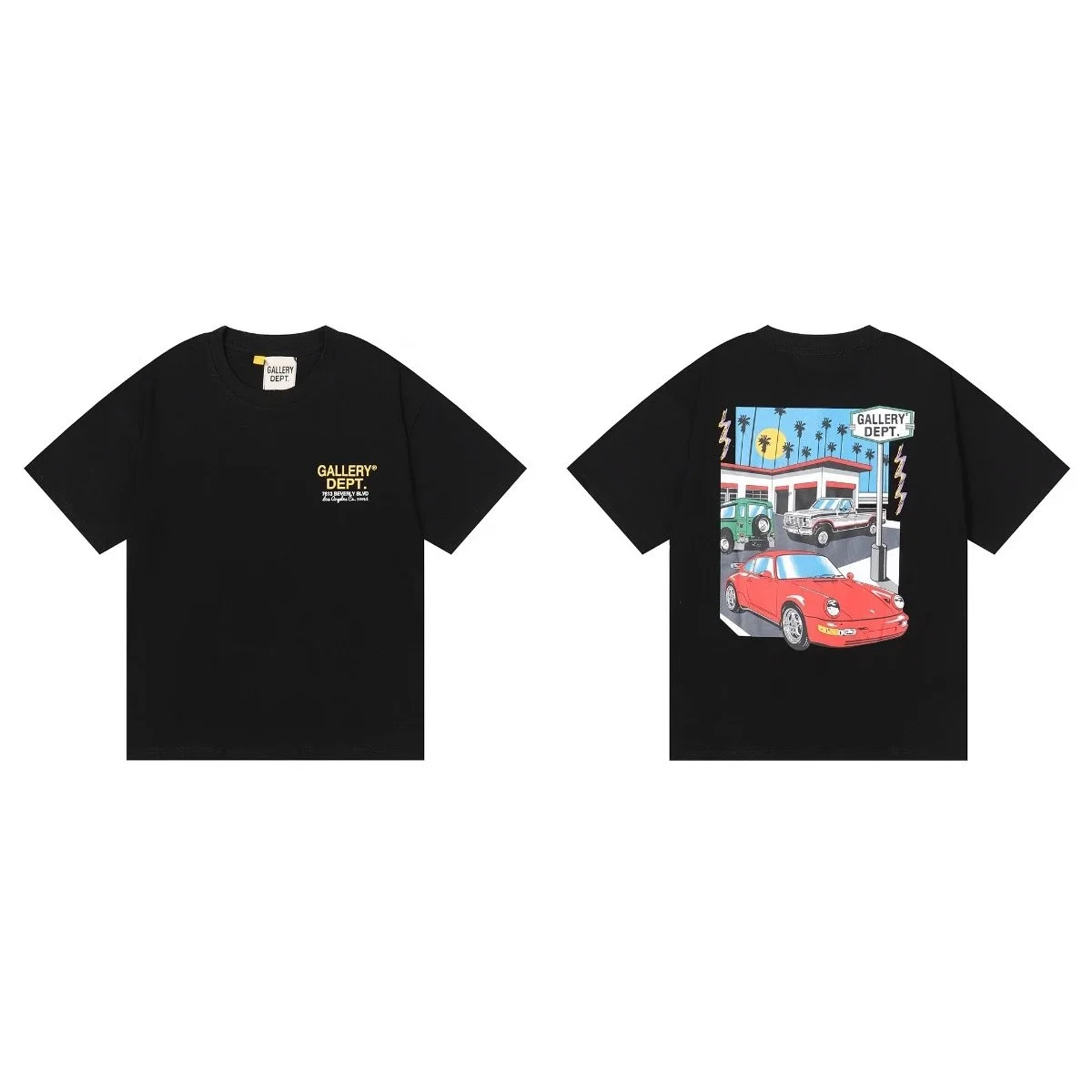 Gallery Dept. Gallery Dept. Art That Kills T-Shirt Run Car Black Black - 1