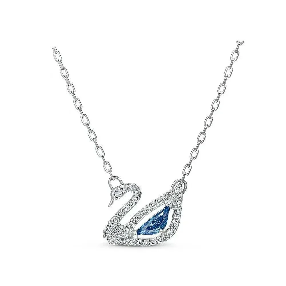 Swarovski Swarovski Swan Blue Crystal Necklace Blue