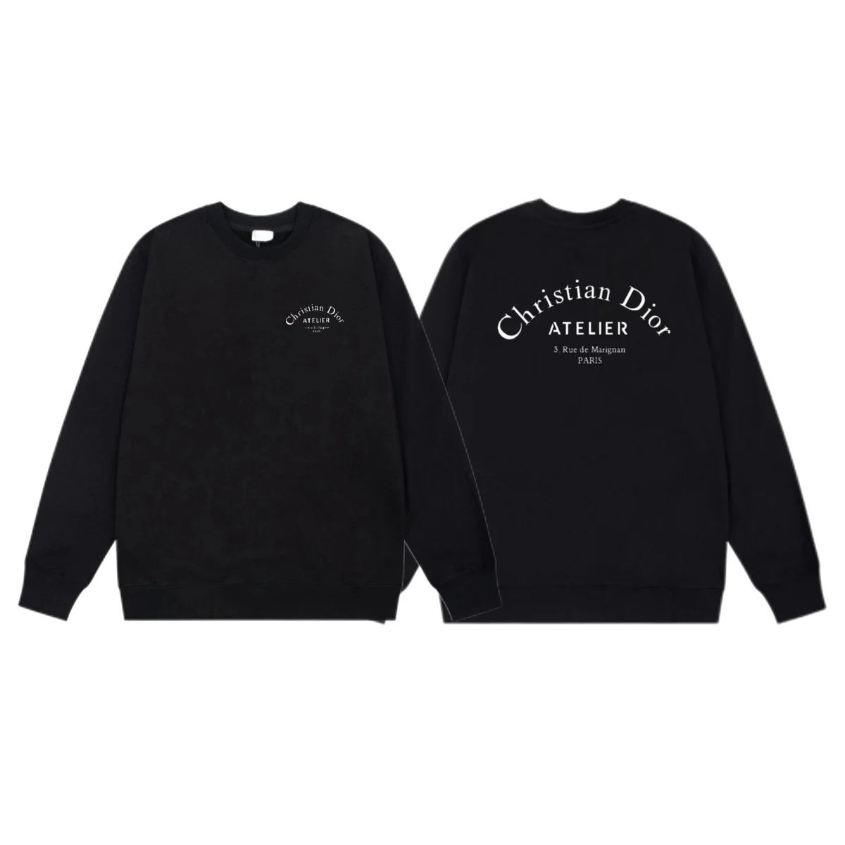 Dior Christian Dior Atelier Black Sweatshirt Black - 1