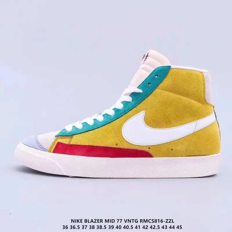Nike Nike Blazer Mid 77 VNTG Yellow/Teal/Red/Blue Sneakers Yellow