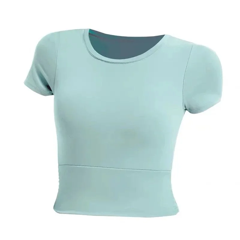 Other Water Mirror Green Short Sleeve Crop Top Green - 1