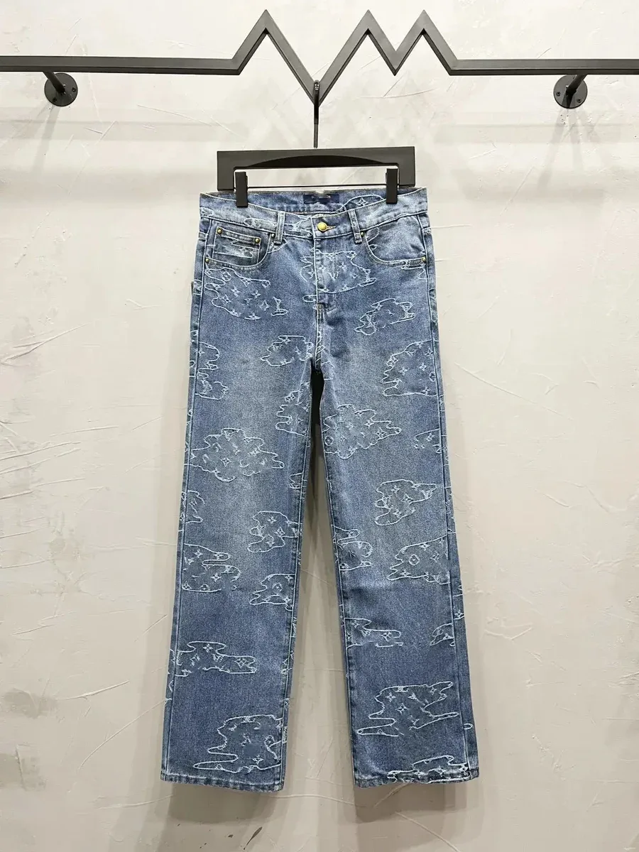 Louis Vuitton Louis Vuitton Monogram Light Blue/White Jeans Blue