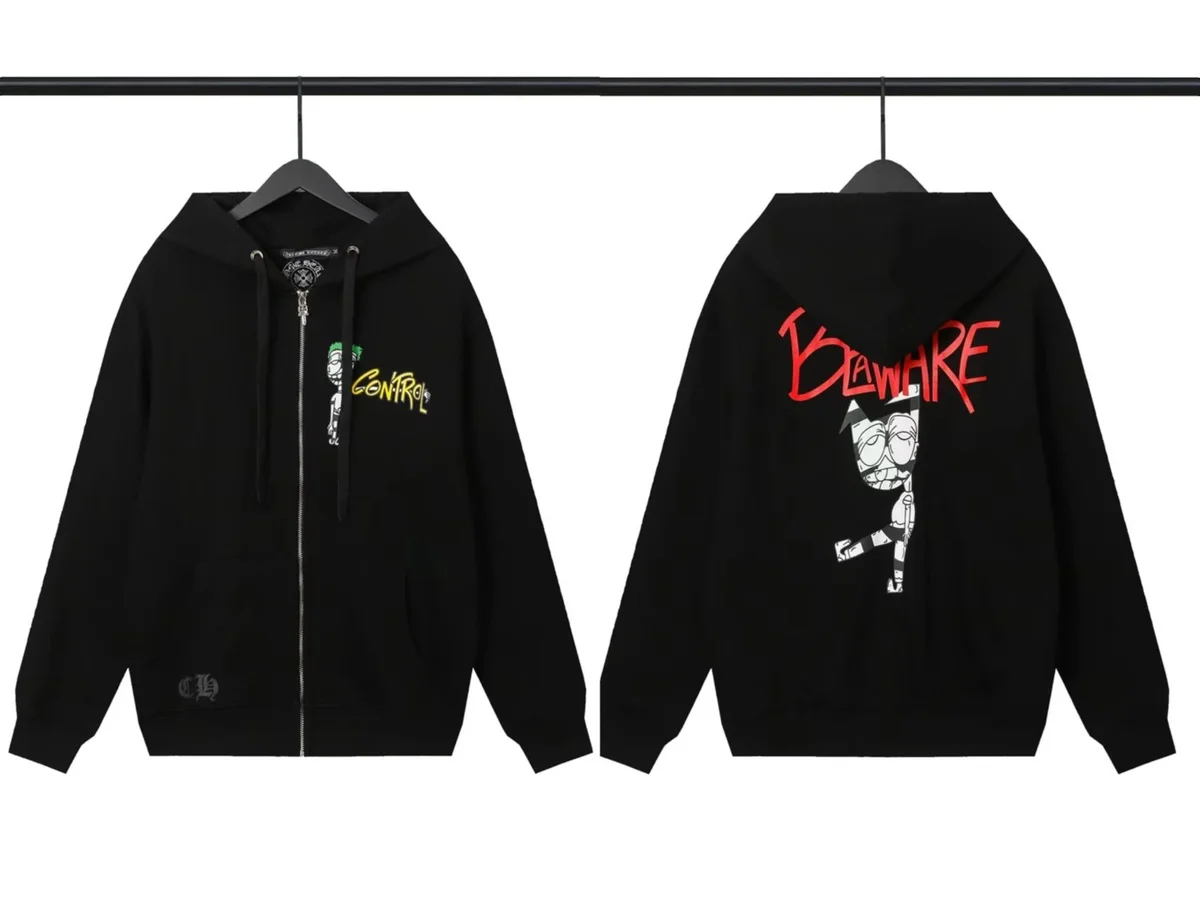 Cav Empt Cav Empt Black 'Beware' Graphic Zip Hoodie Black - 1