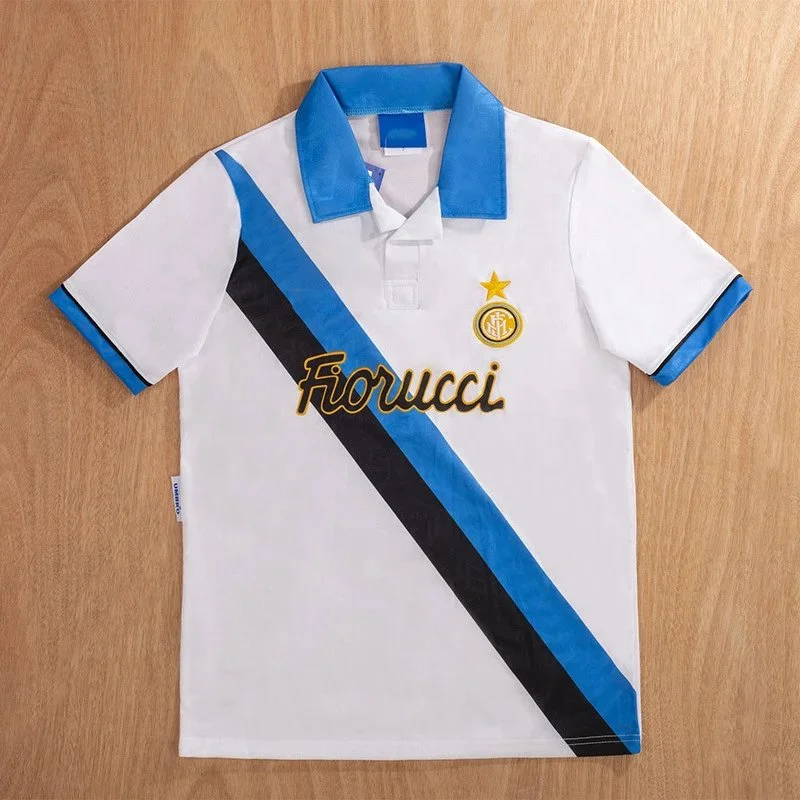Inter Milan Inter Milan 9495 Away White/Blue/Black Polo Shirt White - 1