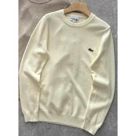 Lacoste Lacoste Cream Crewneck Sweater Cream - 1