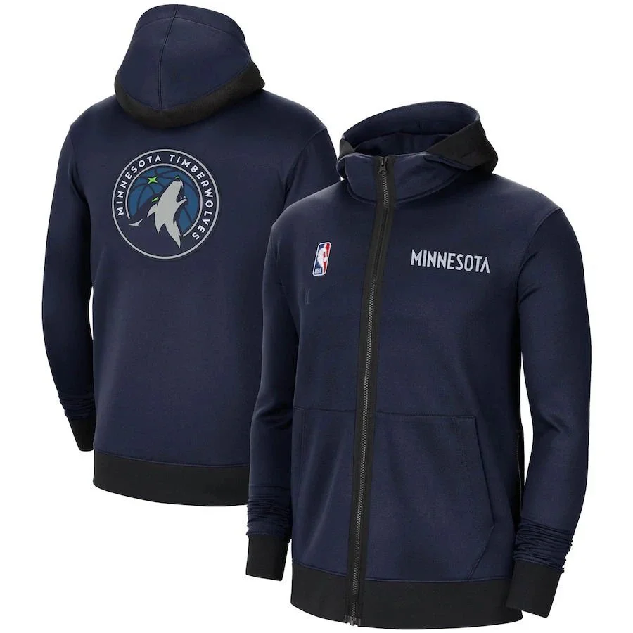 Nike Nike Air Jordan Minnesota Timberwolves Full-Zip Hoodie Navy - 1
