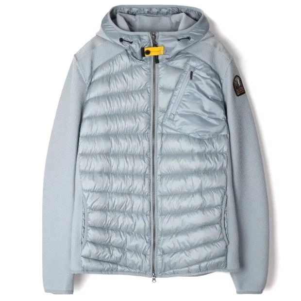 Stone Island Stone Island Ice Blue Hooded Puffer Jacket Blue