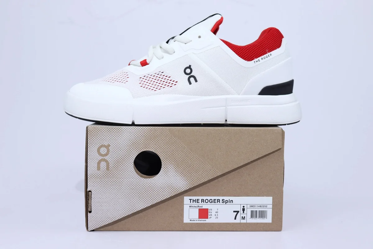 On Running On The Roger Spin White/Red Sneakers White - 1
