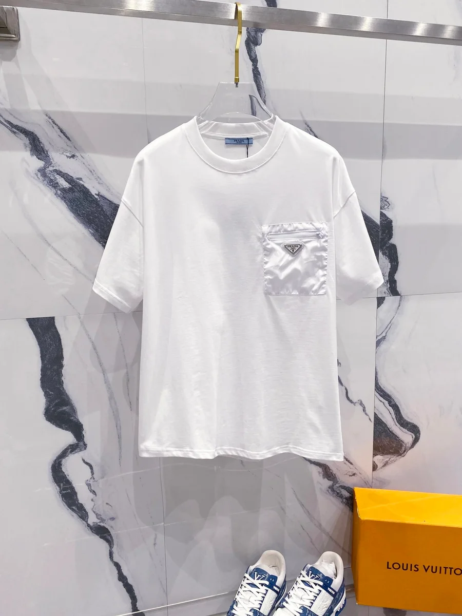 Prada Prada Pocket T-Shirt White White