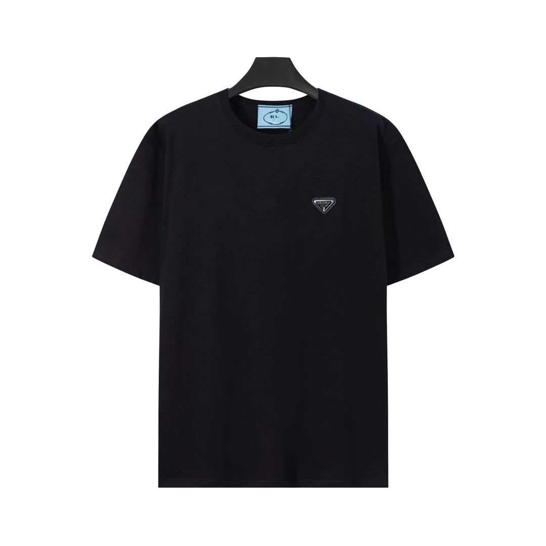 Prada Prada Black Triangle Logo T-Shirt Black