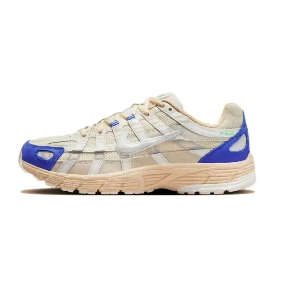 Nike Nike P-6000 Beige/Blue Sneaker Beige