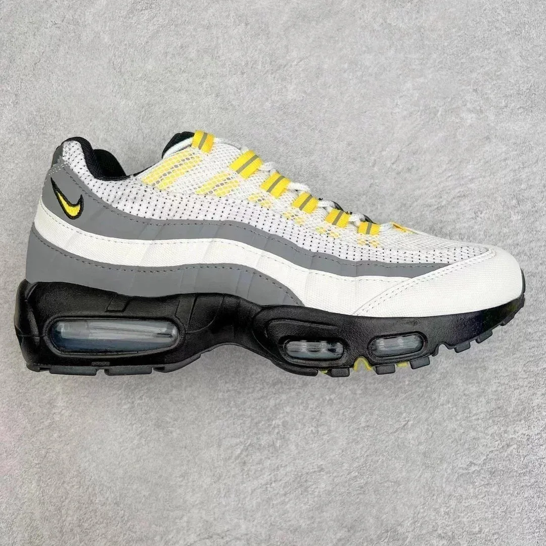 Nike Nike Air Max 95 White Grey Yellow Sneakers White - 1