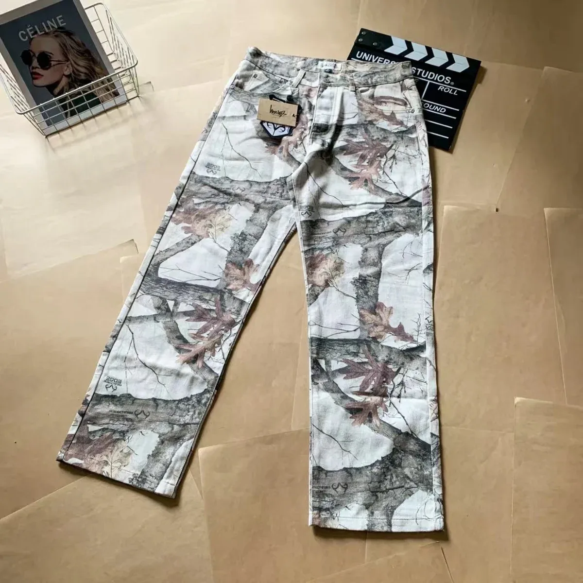 Other White Camo Denim Jeans White - 1