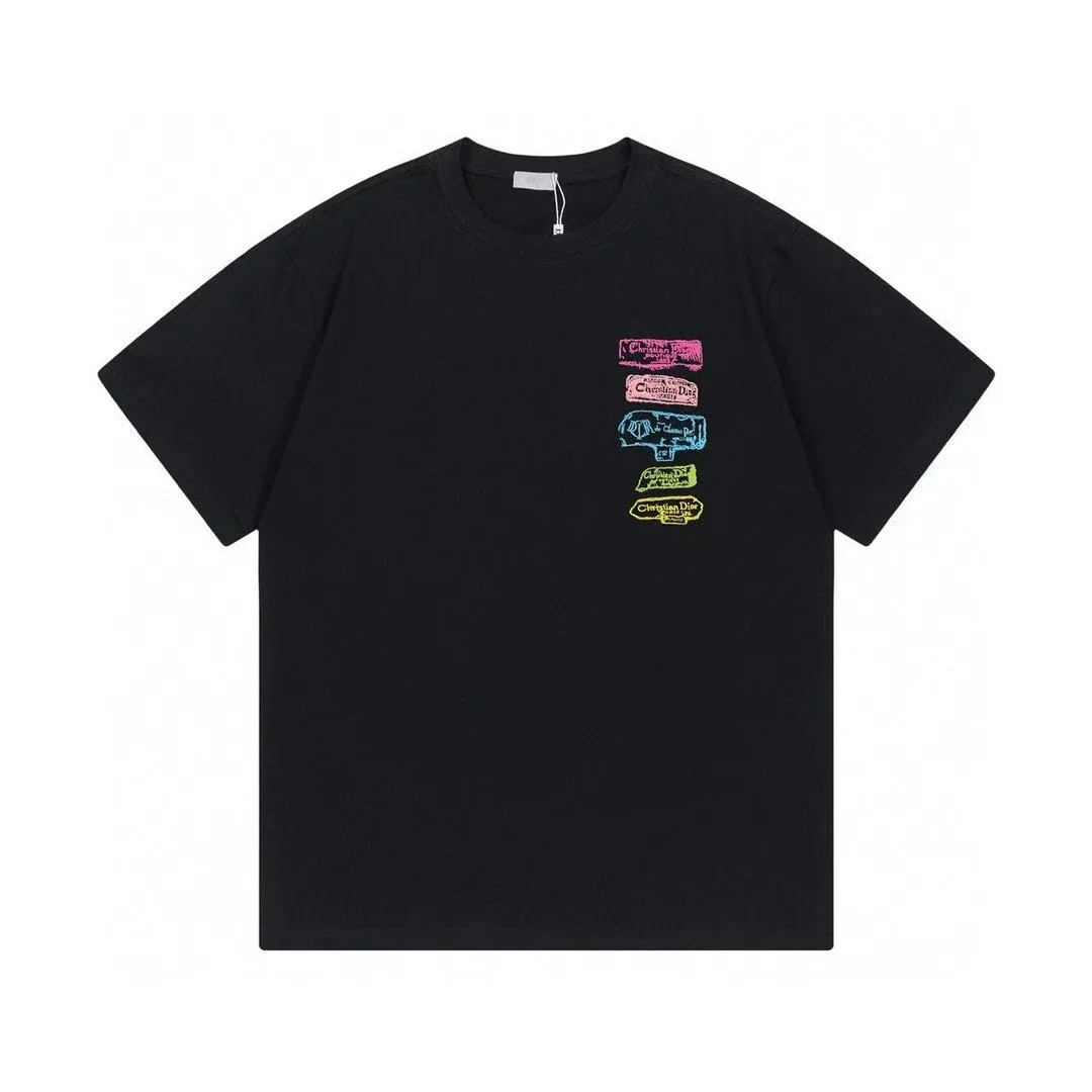 Other Black Multicolor Label Patches Graphic T-Shirt Black - 1