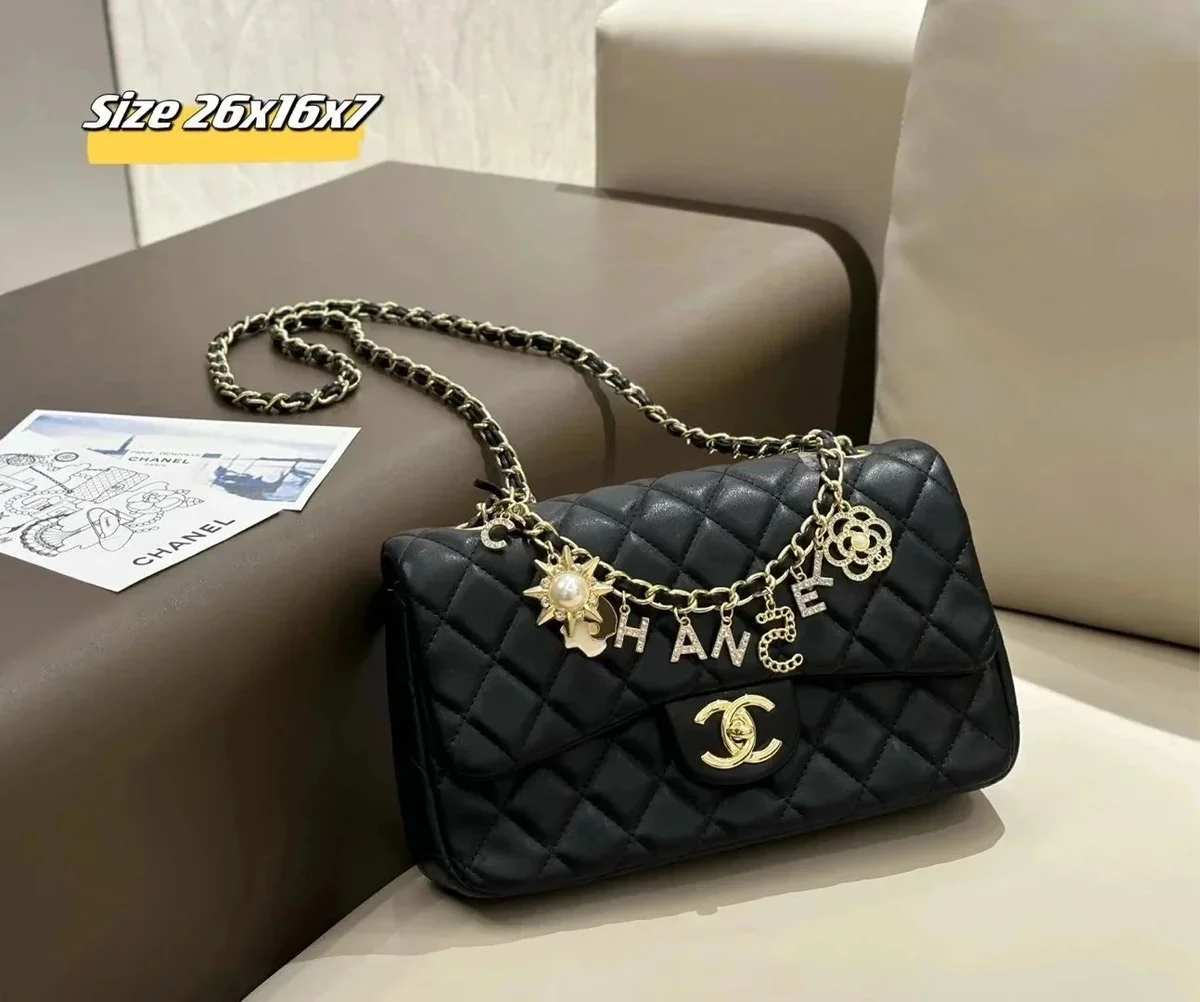 Chanel Classic Flap Black Quilted Leather Bag