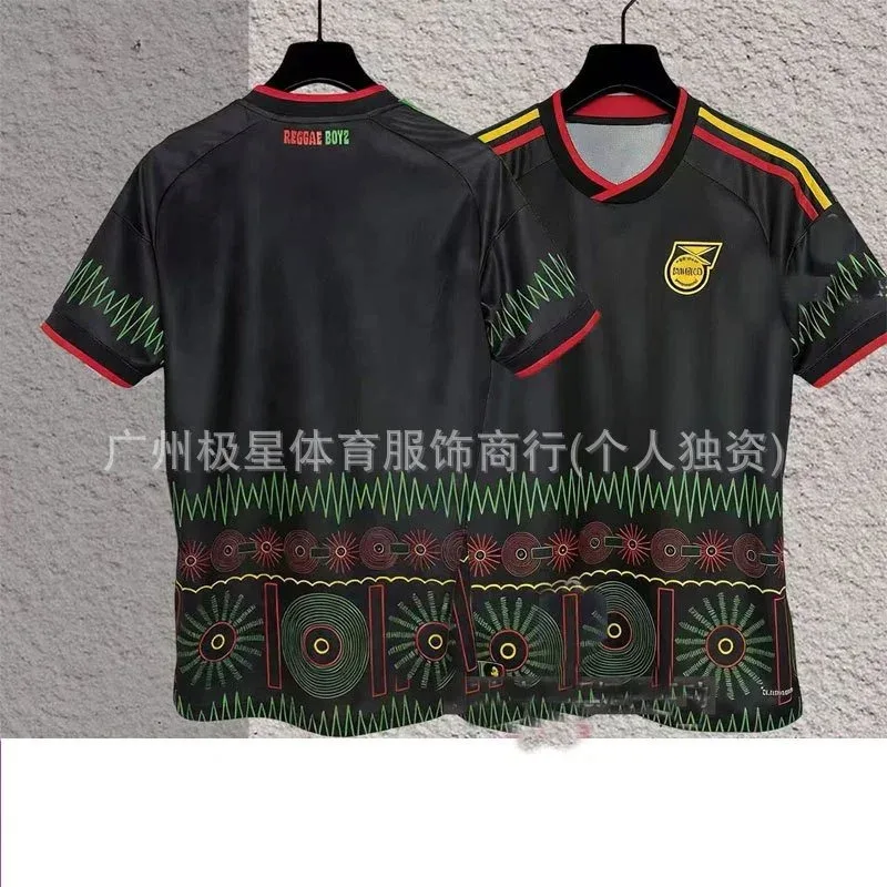 Other Reggae Boyz Black Rasta Jersey Football Shirt Black - 1