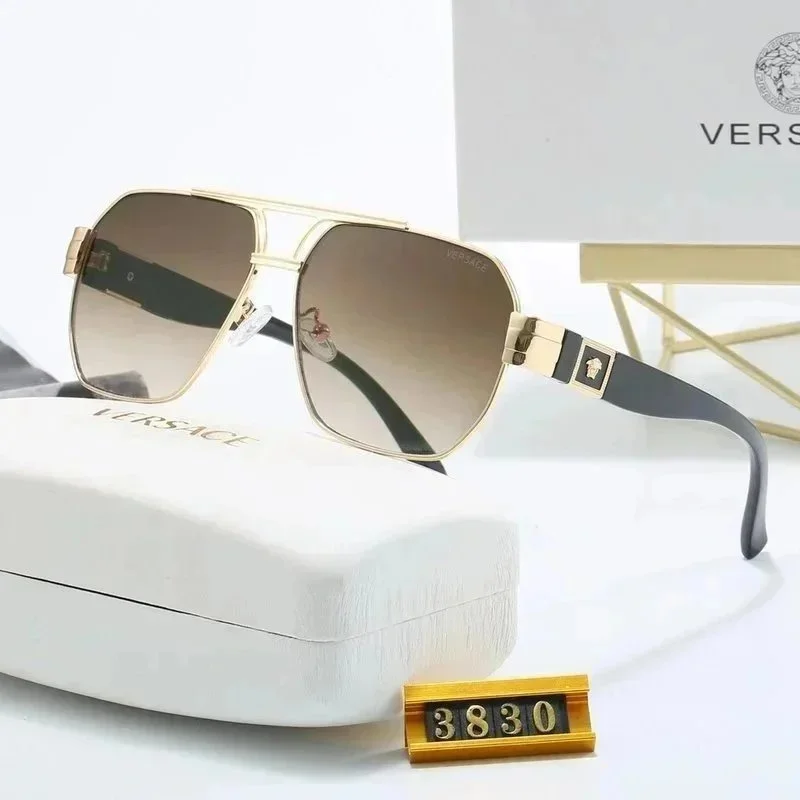 Versace Versace Medusa 3830 Gold/Brown Sunglasses Gold