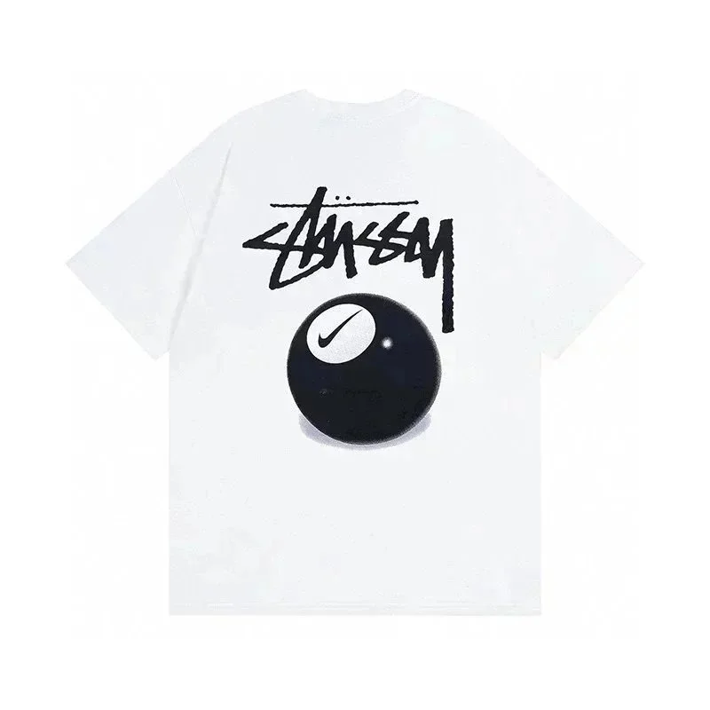 Stussy Stussy x Nike White Black Ball T-Shirt White - 1