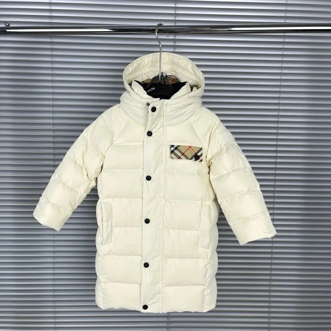 Burberry Burberry Cream Nova Check Hooded Parka Cream - 1