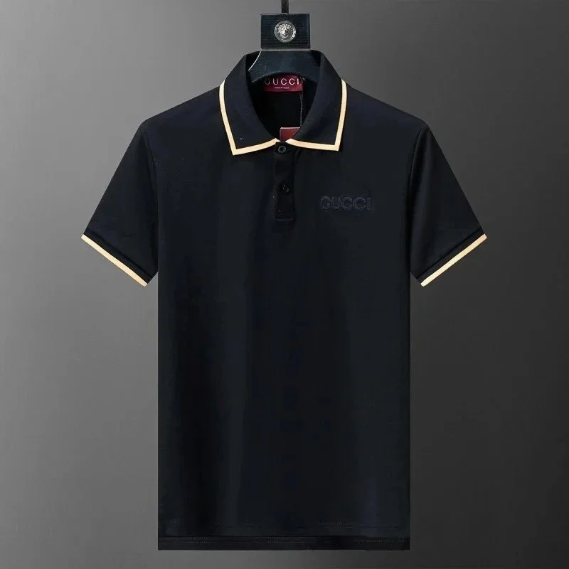 Gucci Gucci Black & Beige Polo Shirt Black - 1