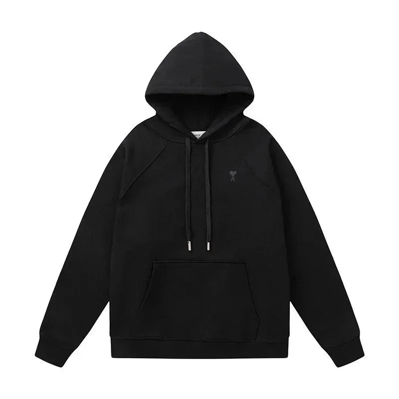 Amauro Amauro Hoodie Black Cotton Sweatshirt Black - 1