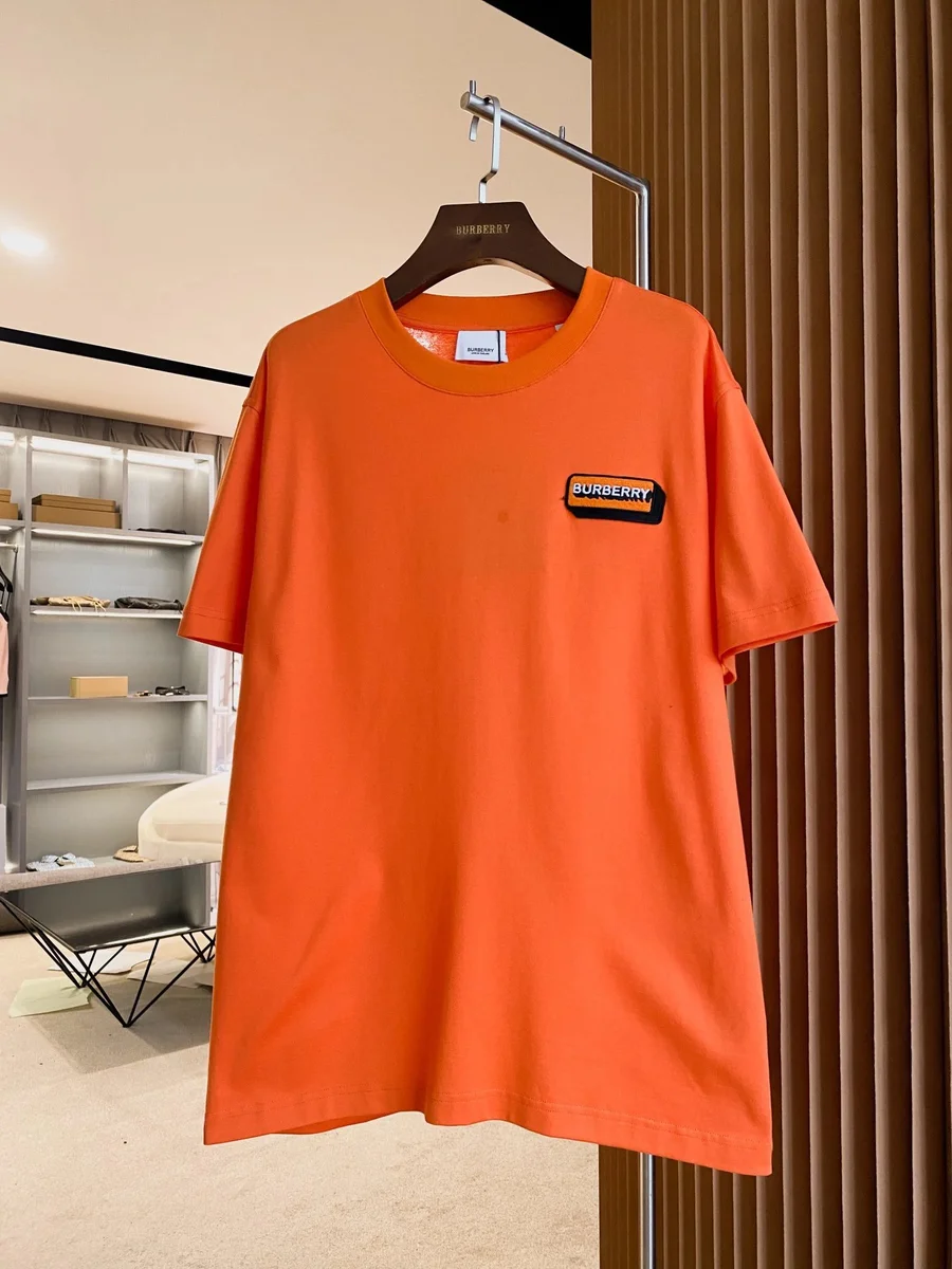 Burberry Burberry Orange Classic Logo T-Shirt Orange - 1