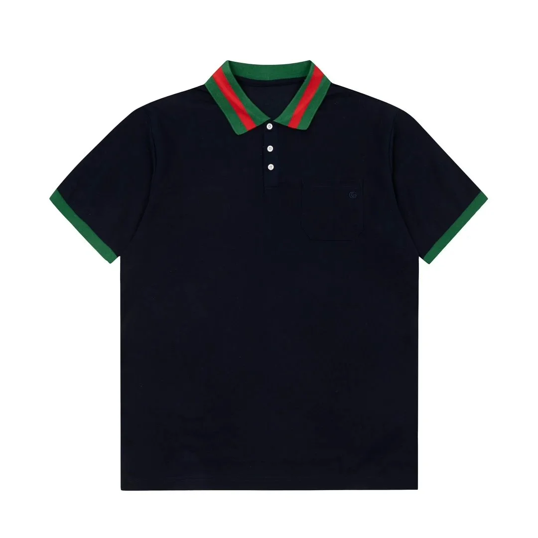 Gucci Gucci Polo Shirt Navy with Red/Green Trim Navy - 1