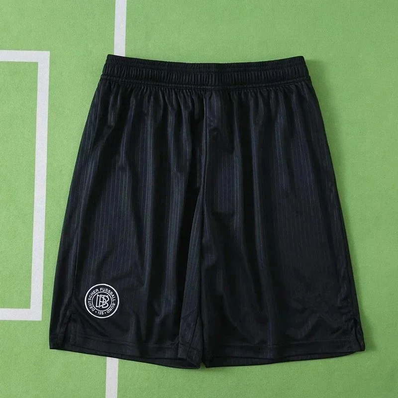 Other Black Pinstripe Soccer Shorts Black - 1