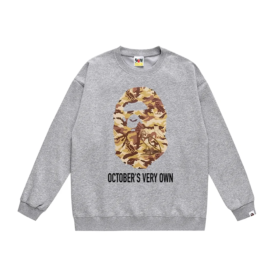 A Bathing Ape A Bathing Ape BAPE STA 316 Gray Octobers Very Own Hoodie Grey - 1