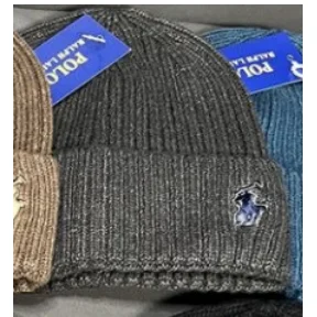 Polo Ralph Lauren Polo Ralph Lauren Polo Bear Charcoal Grey Beanie Grey
