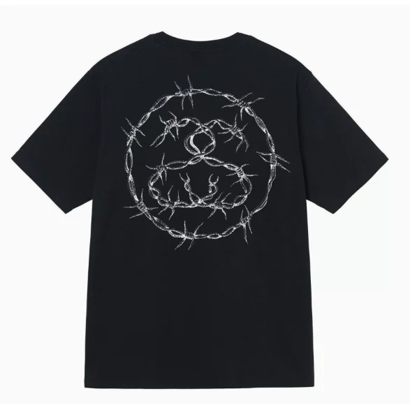 Stussy Stussy Stüssy Sport Black/White Barbed Wire T-Shirt Black - 1