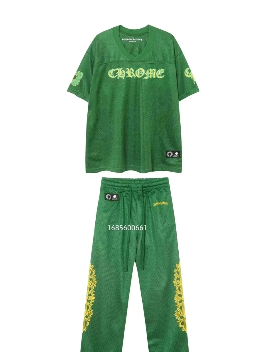 Chrome Hearts Chrome Hearts 15 Green/Yellow Co-ord Set Green