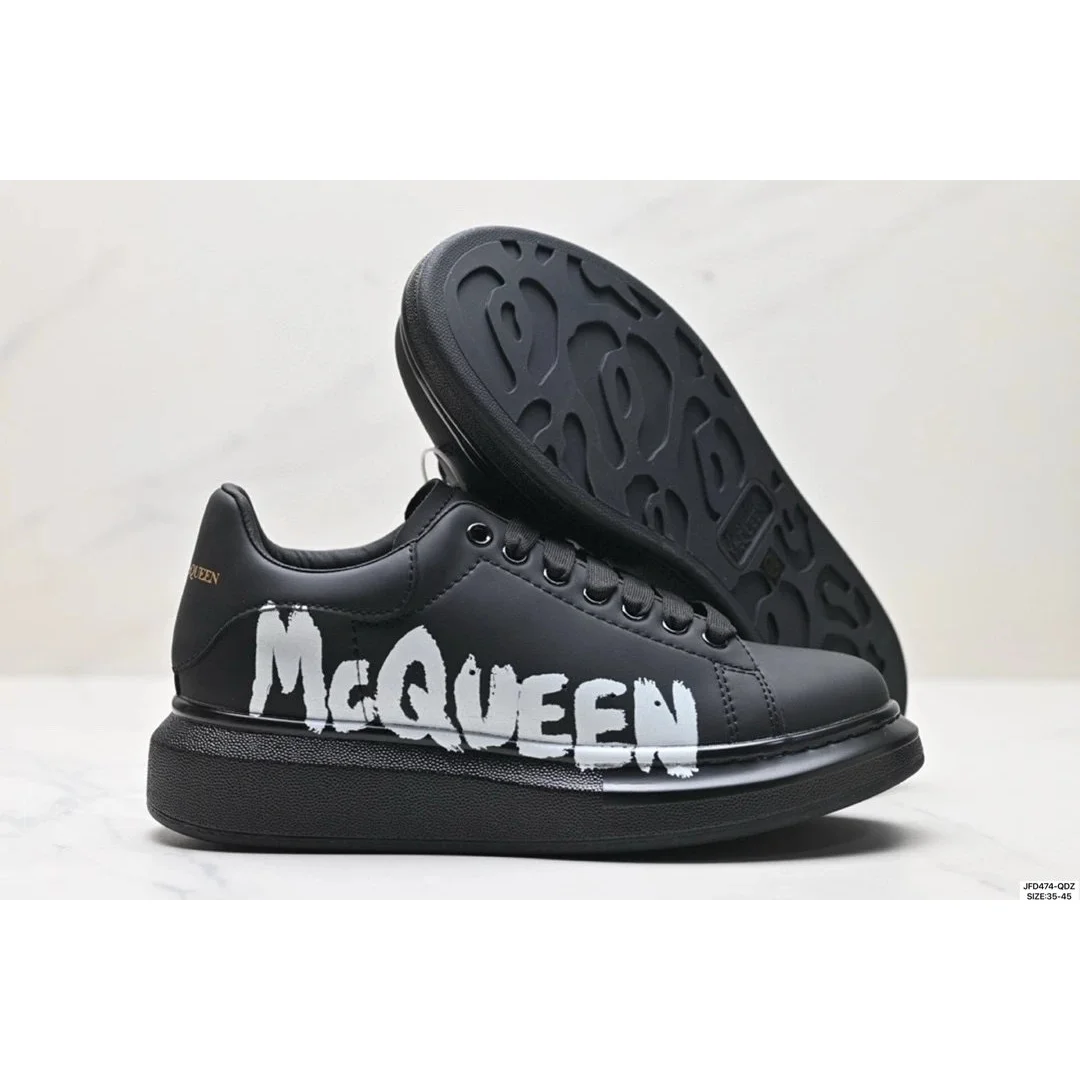 Alexander McQueen McQueen Tread Slick Black/White Sneakers Black