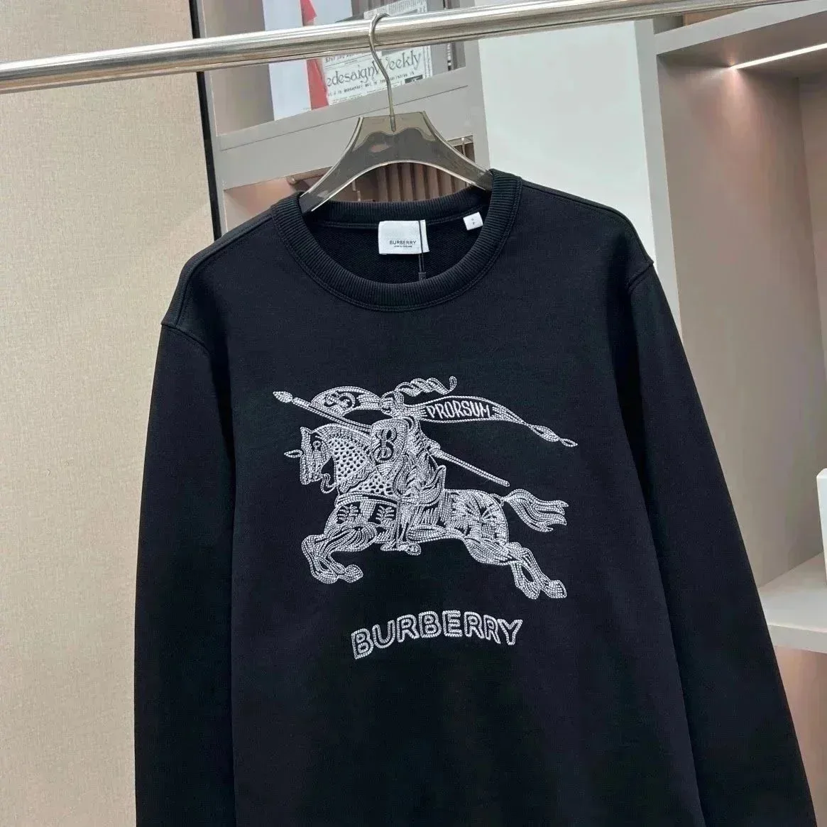 Burberry Burberry Knight F-2 Black Sweatshirt Black