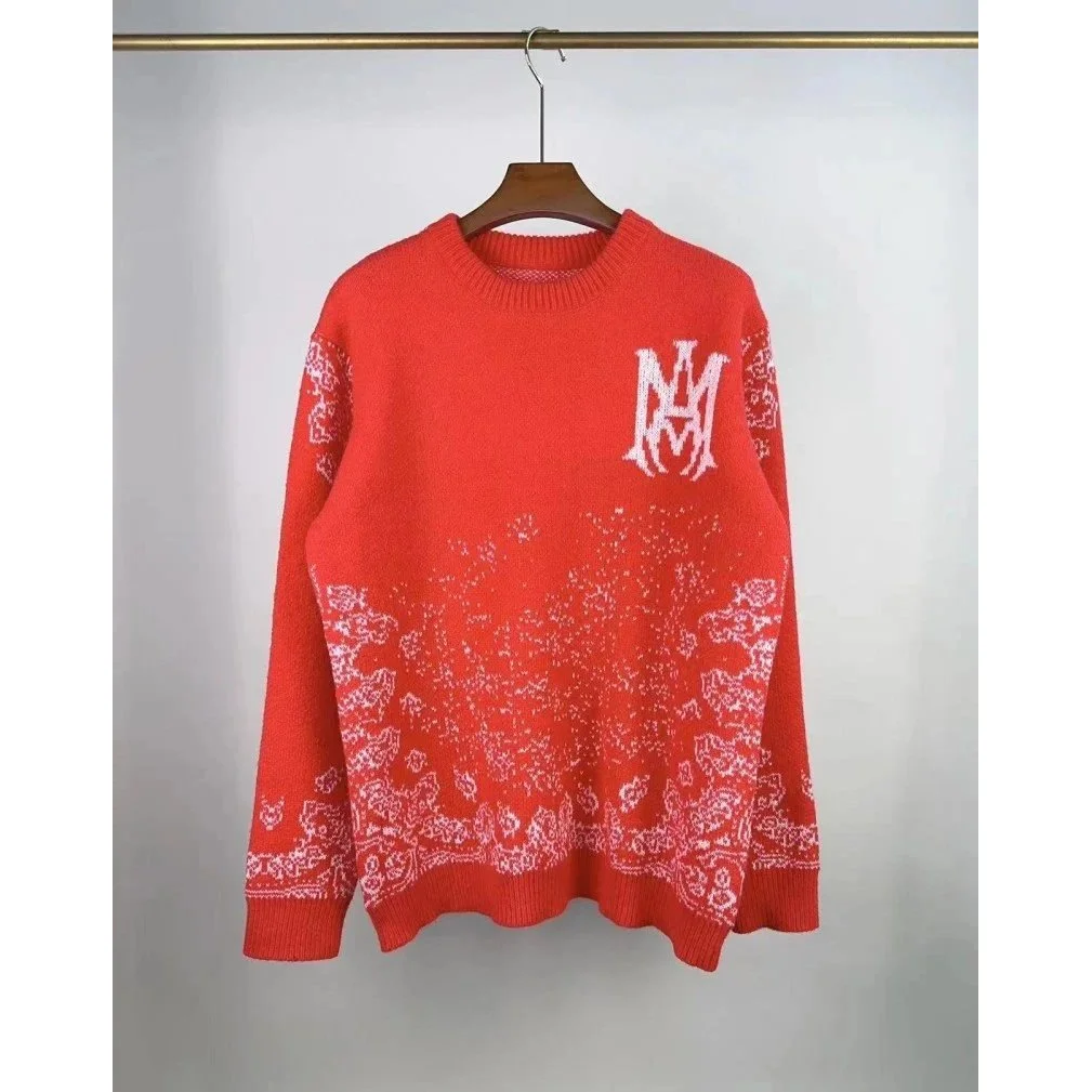 Maison Mihara Yasuhiro Maison Mihara Yasuhiro Red Printed Knit Sweater Red - 1
