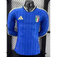 Adidas Adidas 2026 Player Portugal Away Long sleeve Blue Jersey Blue - 1