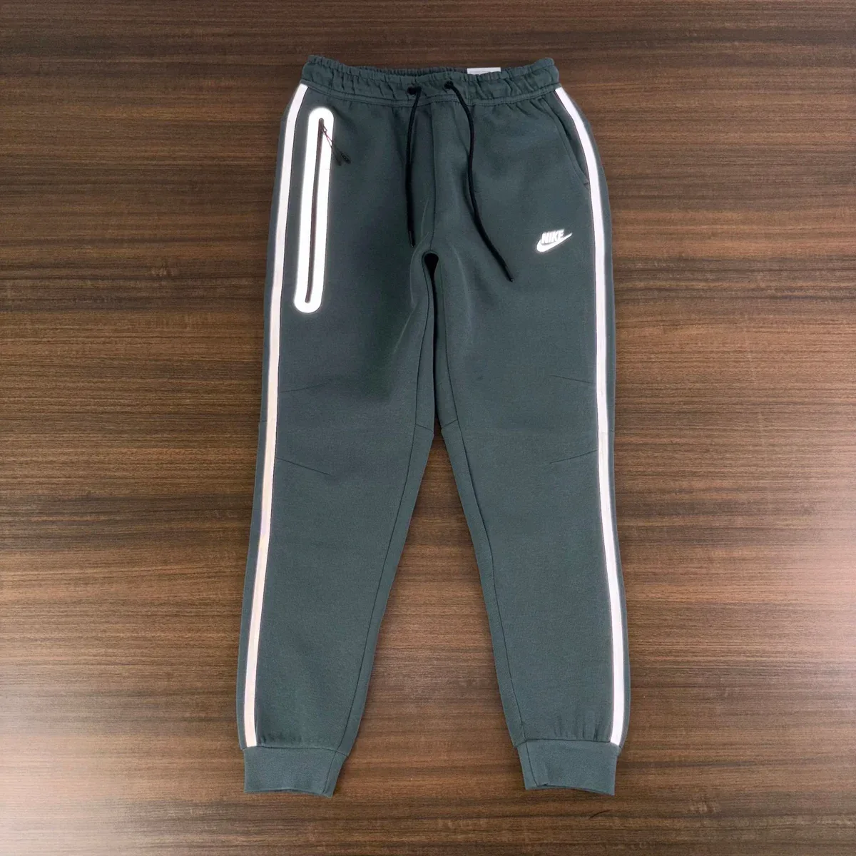 Nike Nike Tech Fleece Military Green Reflective Pants Navy - 1