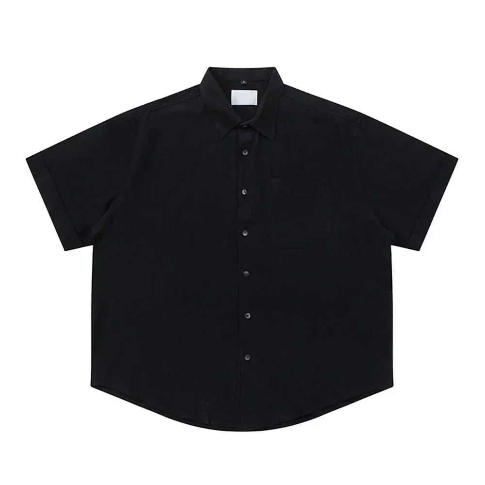Other Triple Black Oversized Button-Up Shirt Black - 1