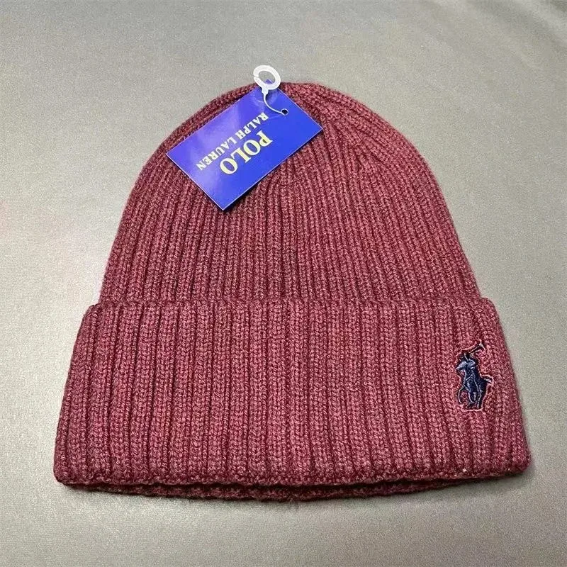 Polo Ralph Lauren Ralph Lauren Polo Bear Beanie Burgundy Headwear Brown - 1