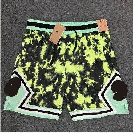 Other N010迷彩黄 Tie-Dye Basketball Shorts Yellow - 1