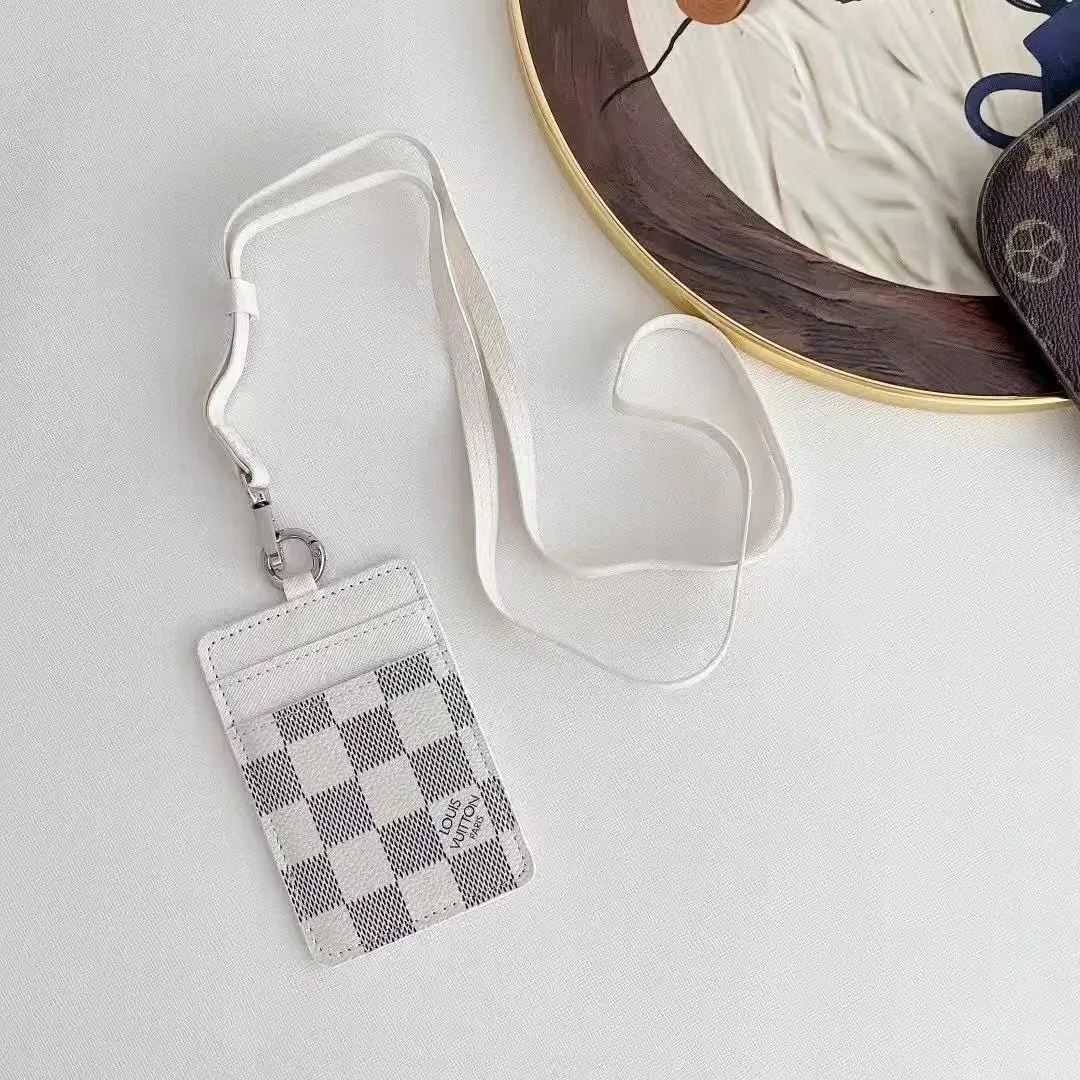 Louis Vuitton Louis Vuitton Monogram Card Holder Lanyard White White