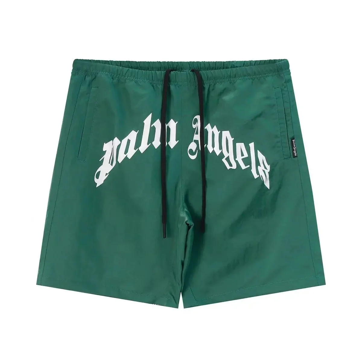 Palm Angels Palm Angels Life is Palm Green Shorts Green - 1