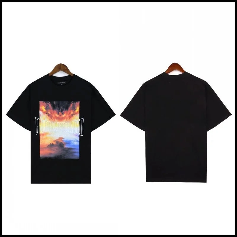 Other Black Sunset Graphic T-Shirt Black - 1