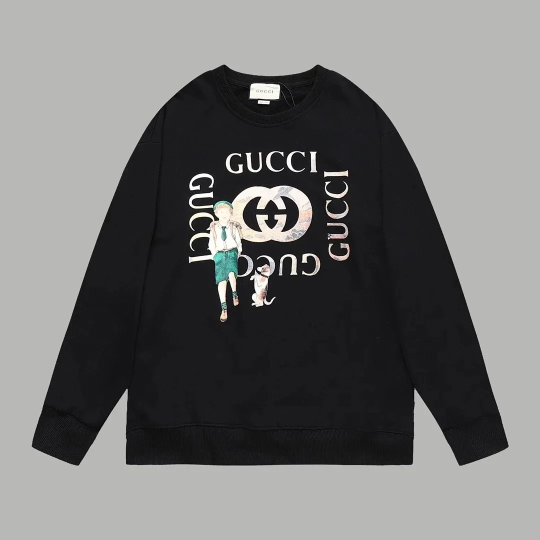 Gucci Gucci Interlocking G Black Sweatshirt Black