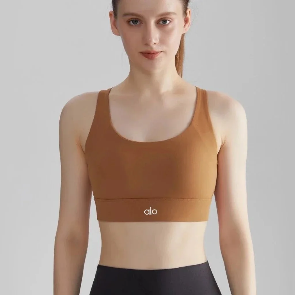 Alo Yoga Alo Yoga Sports Bra in凋叶棕 Brown - 1