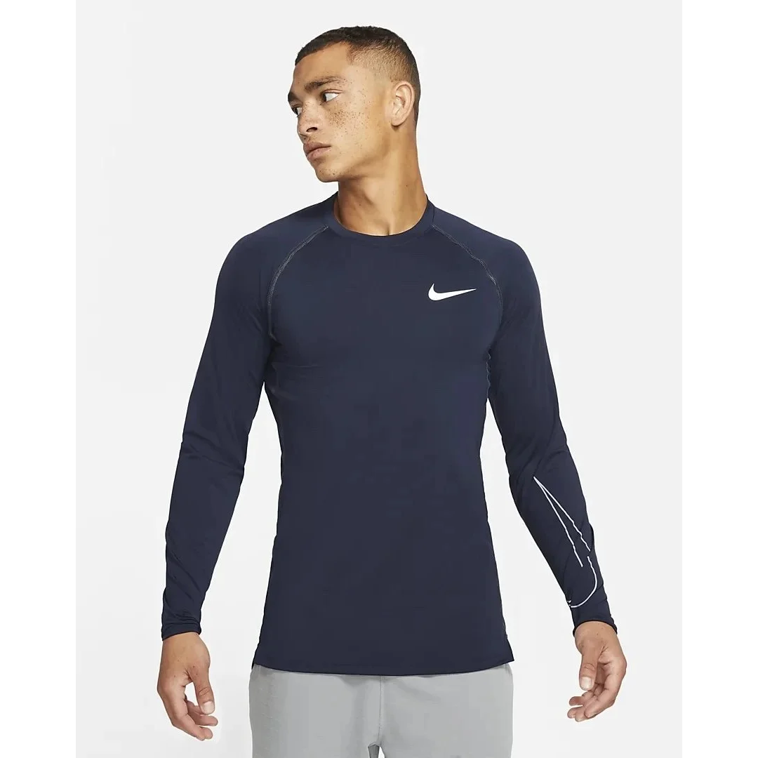 Nike Nike Air Zoom Long Sleeve Top Midnight Navy T-Shirt Navy - 1