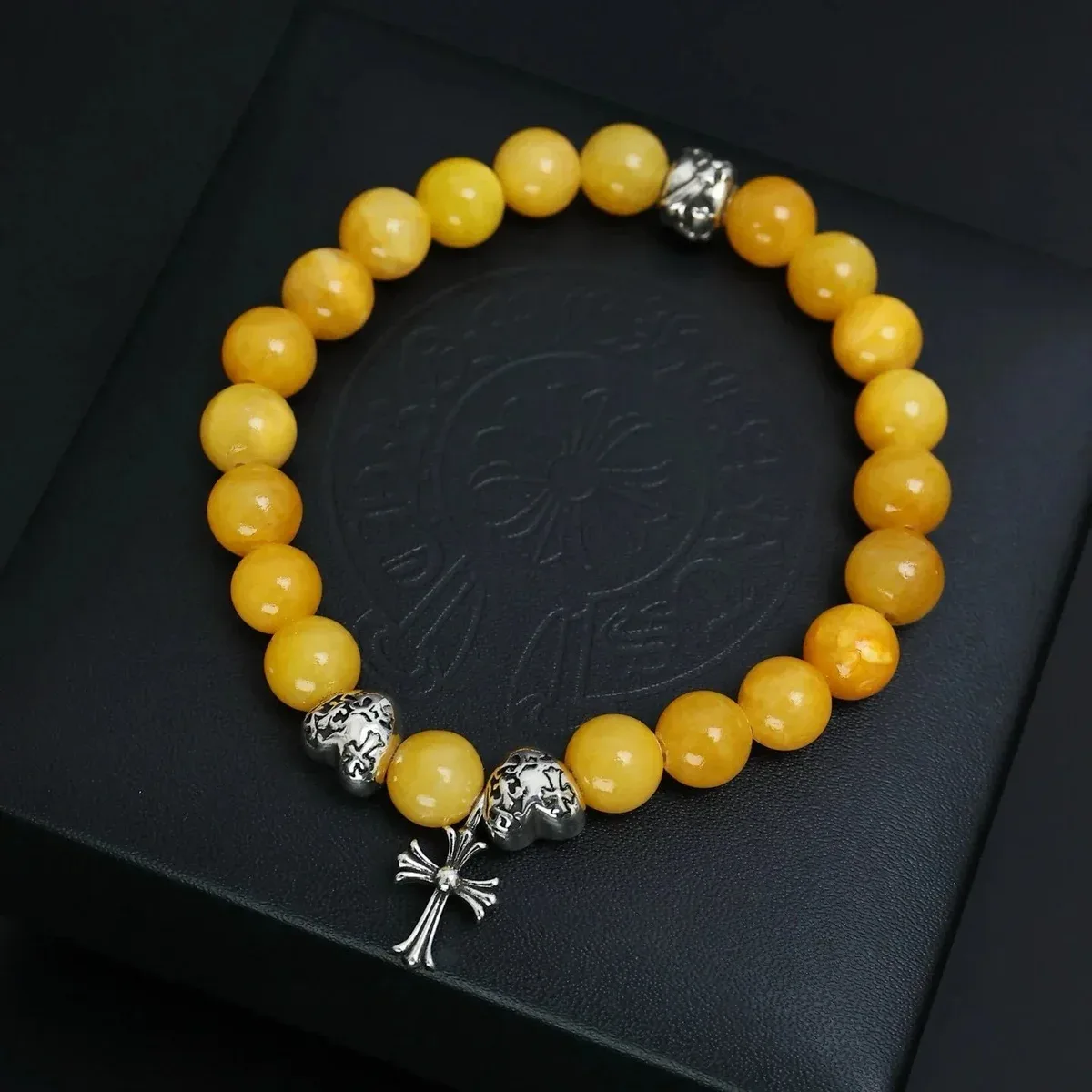 Chrome Hearts Chrome Hearts CH Cross Yellow Bead Bracelet Yellow - 1