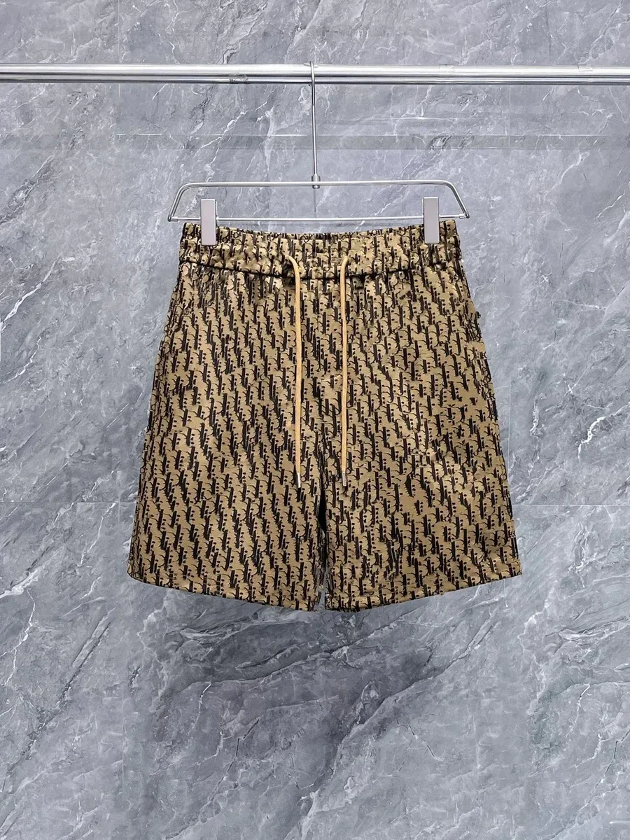 Dior Dior Dior Book Tote Shorts 30迪家浅咖色 Bottoms Beige - 1