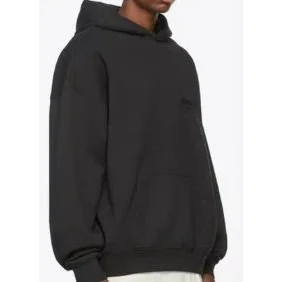 Other Oversized Black Hoodie Sweatshirt Black - 1