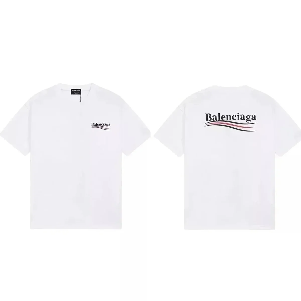 Balenciaga Balenciaga White Logo T-Shirt White - 1